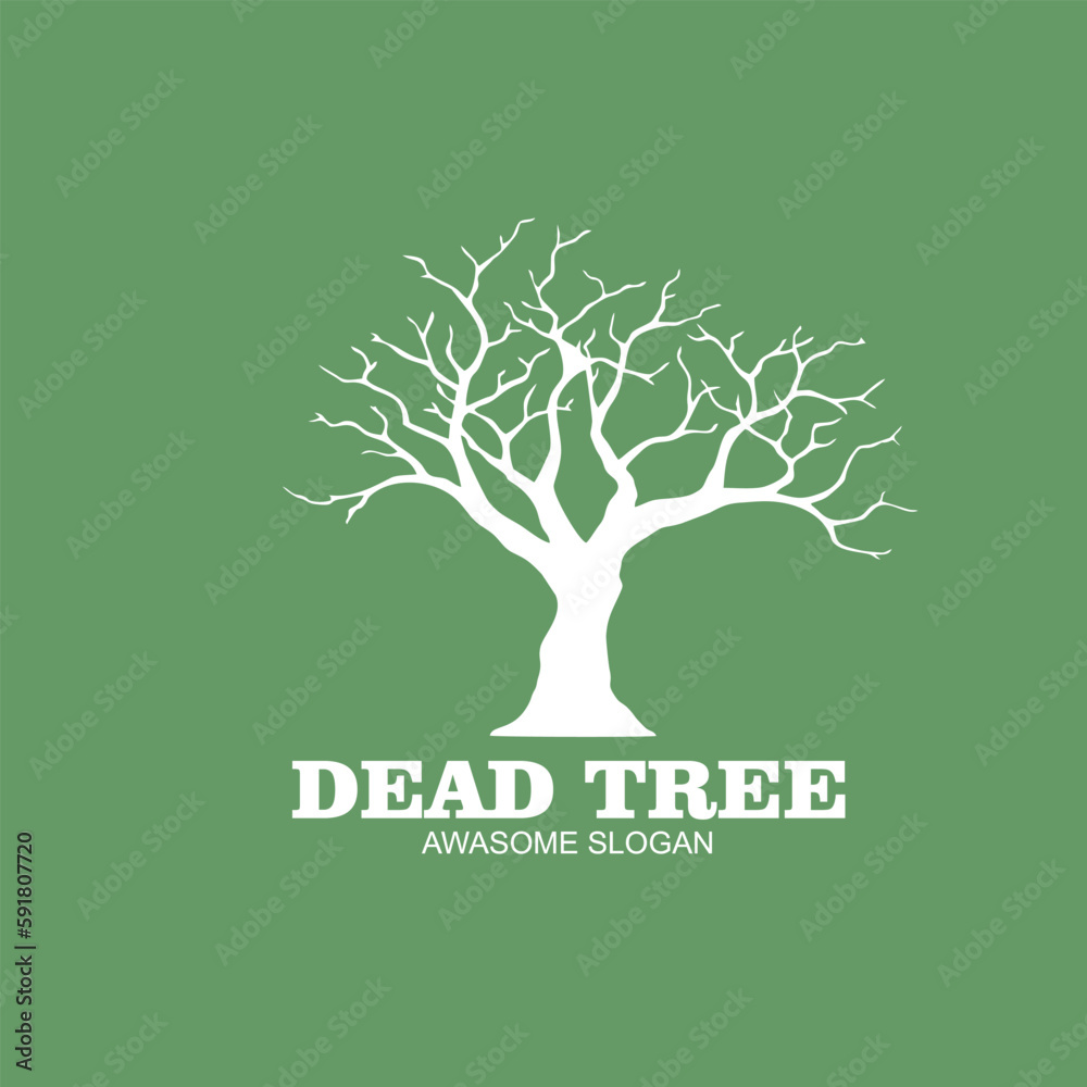 Obraz premium Free vector design logo tree icon character illustration