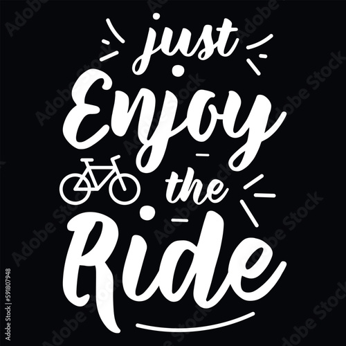 Bike or bicycle rider typography graphic vintages tshirt design 