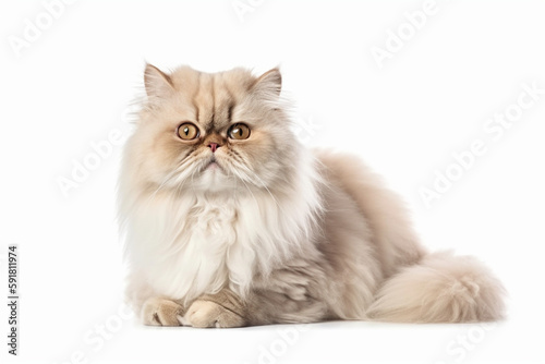 Wallpaper Mural persian cat isolated on white Torontodigital.ca