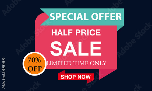 Wallpaper Mural Special Offer Half Price Sale Banner Torontodigital.ca