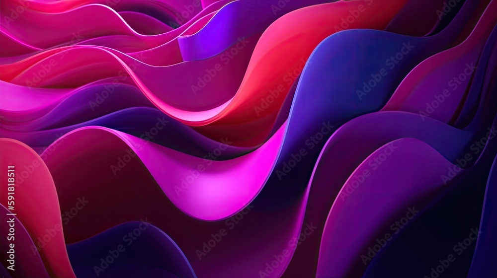 Abstract elements and a gradient color scheme for a contemporary feel ...