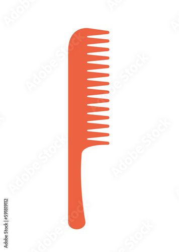 Concept Girl s stuff gift hair brush. This illustration is designed in a flat  vector style with a clear concept of girls stuff. Vector illustration.