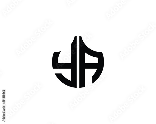 YA Logo design vector template