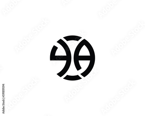 YA Logo design vector template