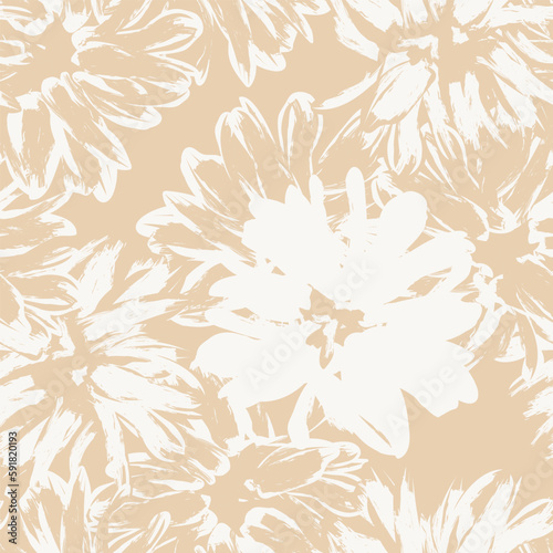 Pastel Abstract Floral Seamless Pattern Design