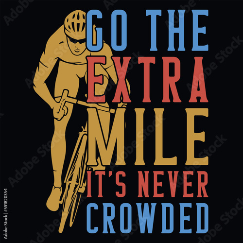 Bicycle riding vintages tshirt design 