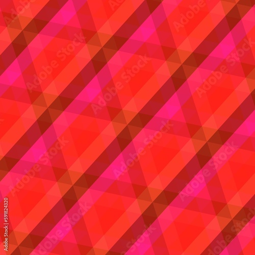Illustration of an abstract, decorative background design with bright-colored triangle strips