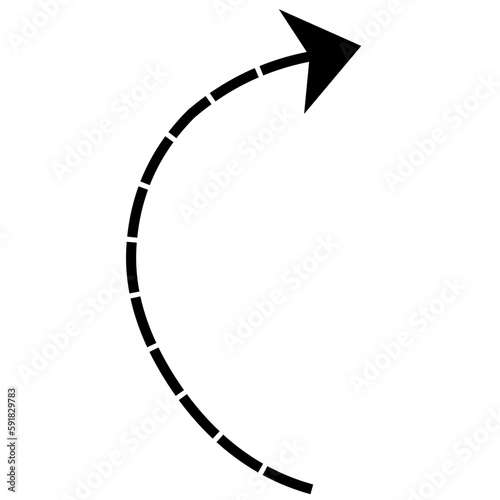 Dotted arrows clipart 
