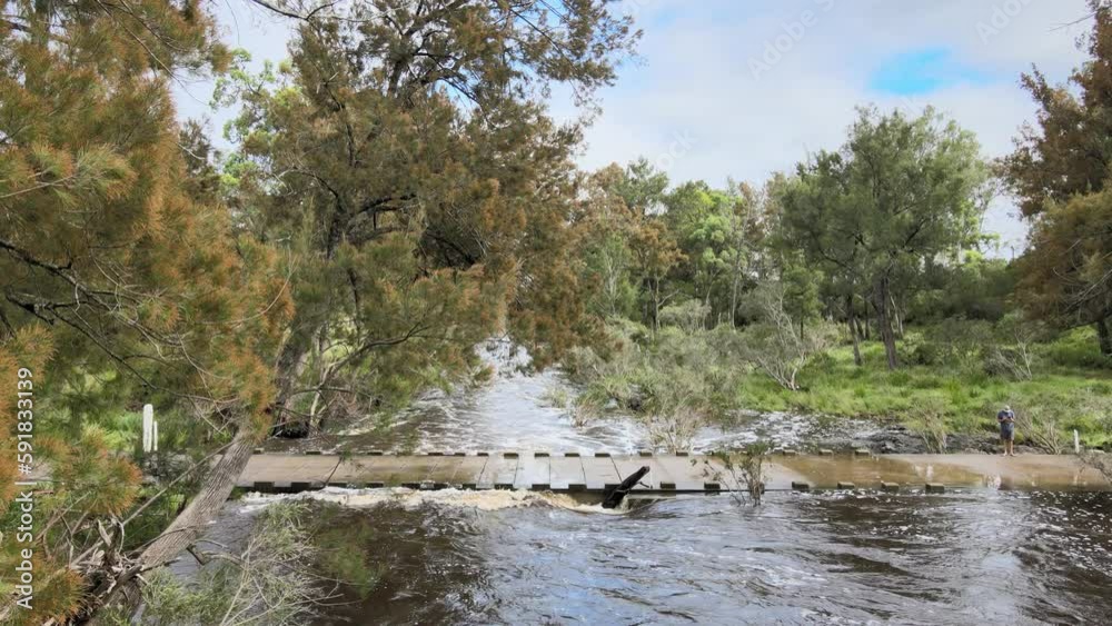 Beautiful view of the Seven River in Strathbogie, NSW, Australia