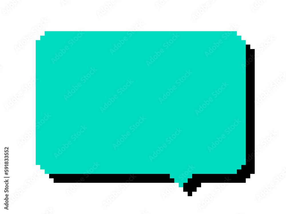 レトロゲーム風のドット絵枠吹き出し レトロゲーム風のドット絵枠吹き出し