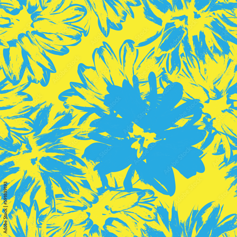 Colourful Abstract Floral Seamless Pattern Design Colourful Abstract Floral Seamless Pattern Design