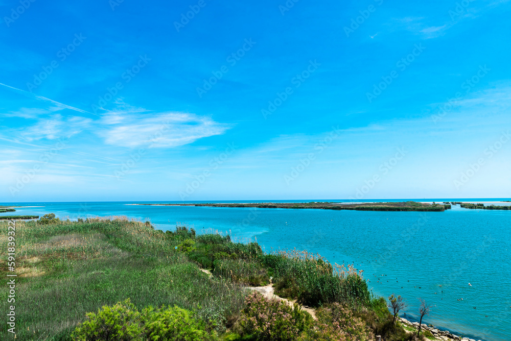 Mouth of the Ebro river in Tarragona, Catalonia; Spain Mouth of the Ebro river in Tarragona, Catalonia; Spain