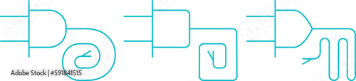 electrical plugs, plug for switching on electrical equipment, electricity and conductors, разобран по слоям