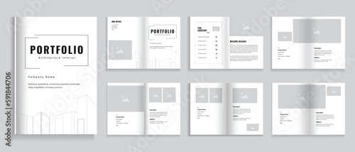architecture portfolio design professional minimal portfolio template interior portfolio