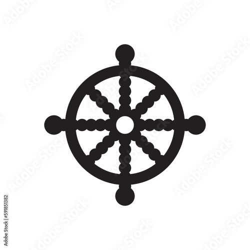 Buddha icon. vector illustration logo template.