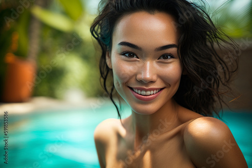 young adult woman multi-eth...