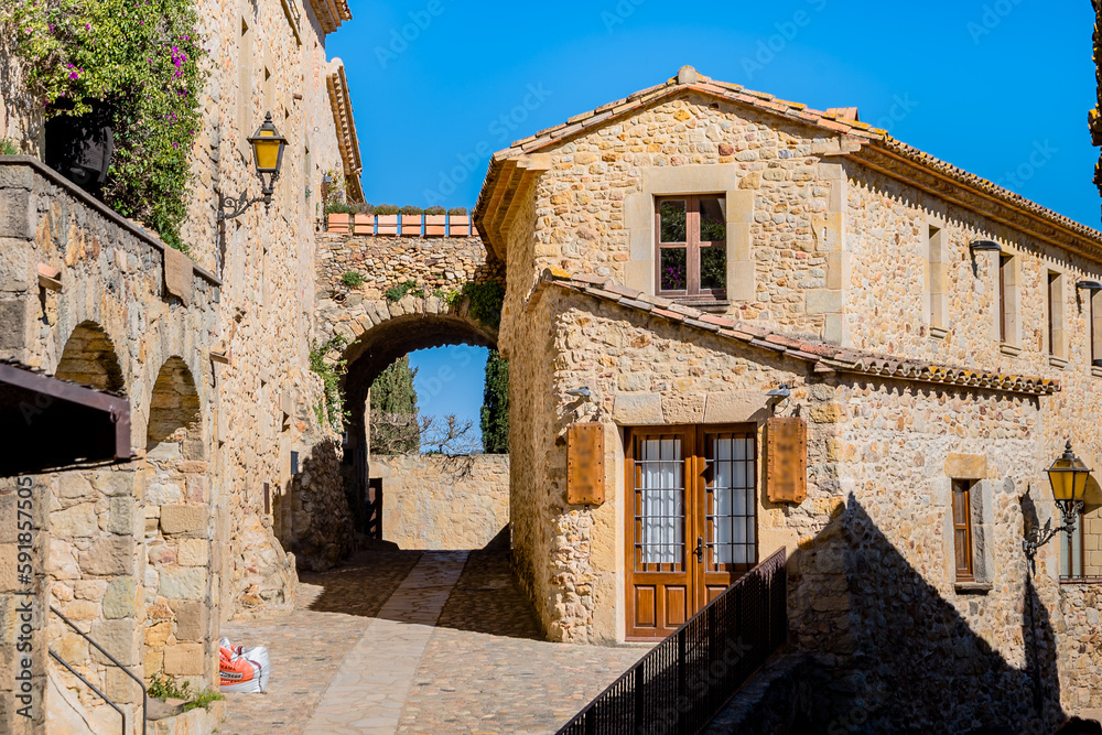 Pals, una aldea rural medieval  en Girona (Cataluña - España)