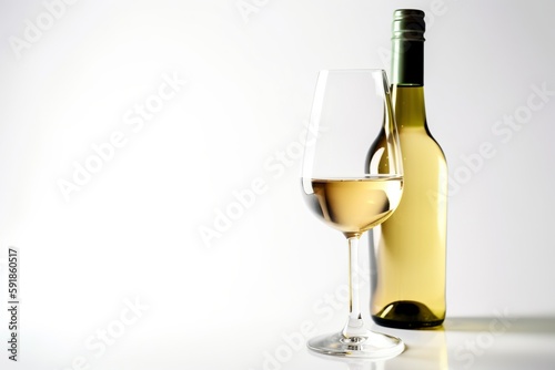 White Wine  Generative AI  Illustration
