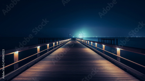 light at the pier, generative ai