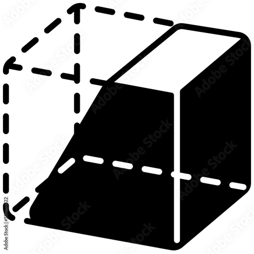 3d model glyph icon