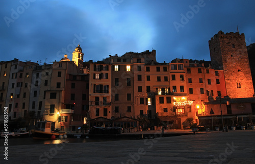 Portovenere at night, Italy