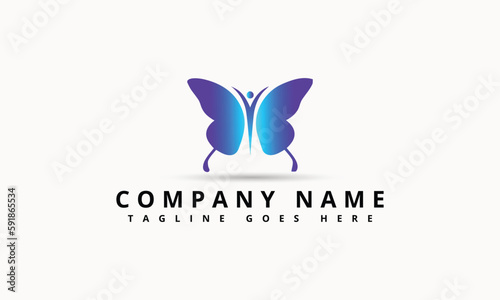 Creative Butterfly Vector Logo Template. Beauty Salon - Sign Creative Illustration.