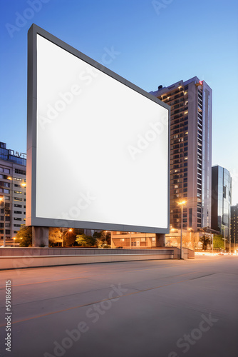 Dominating the City Skyline: Create an Extra-Large Blank Canvas Billboard with Stunning Visuals