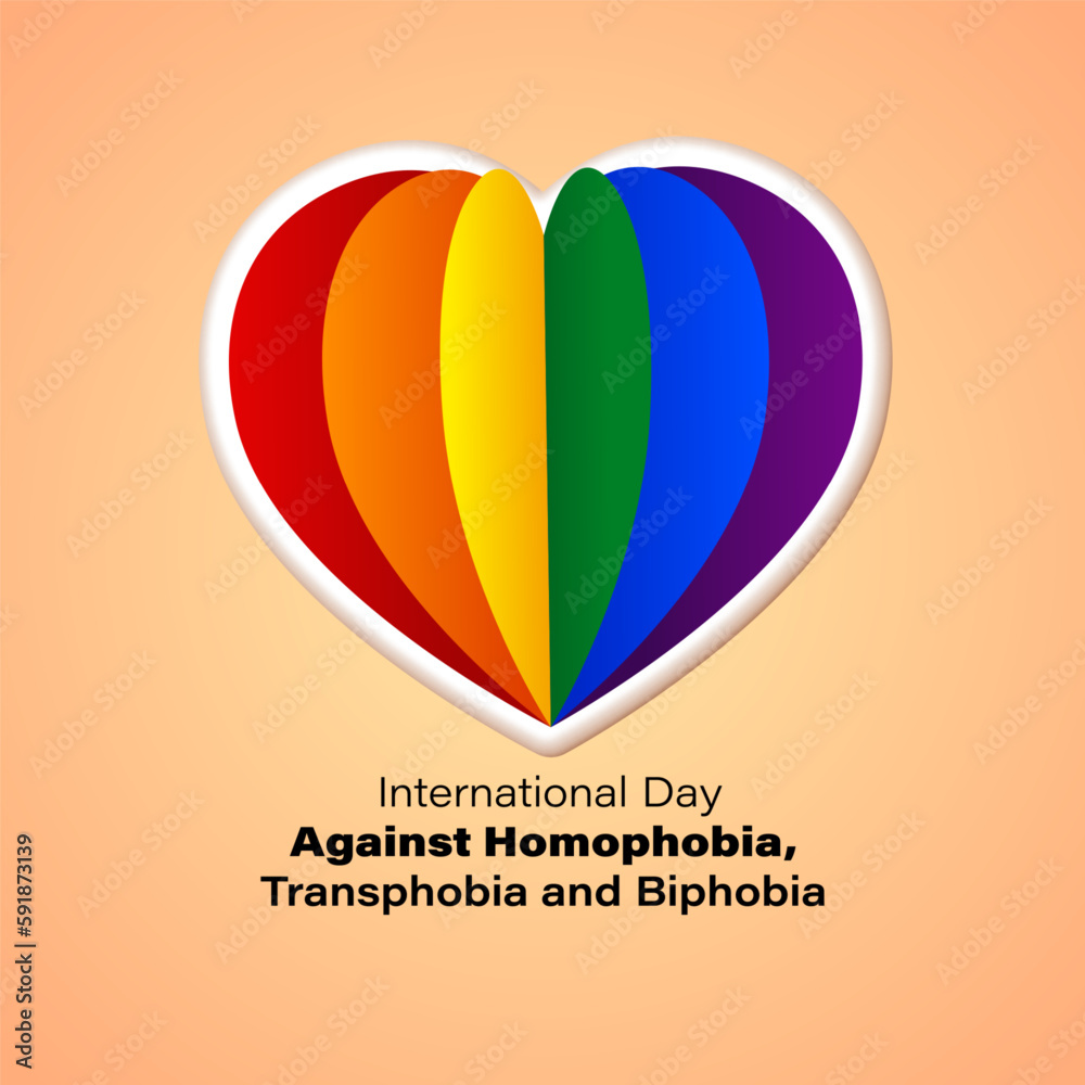 Vector illustration of International Day Against Homophobia Biphobia ...