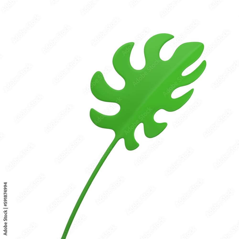 Fern tropical herbal green leaf stem ecology wild rainforest floral plant isometric 3d icon vector Fern tropical herbal green leaf stem ecology wild rainforest floral plant isometric 3d icon vector