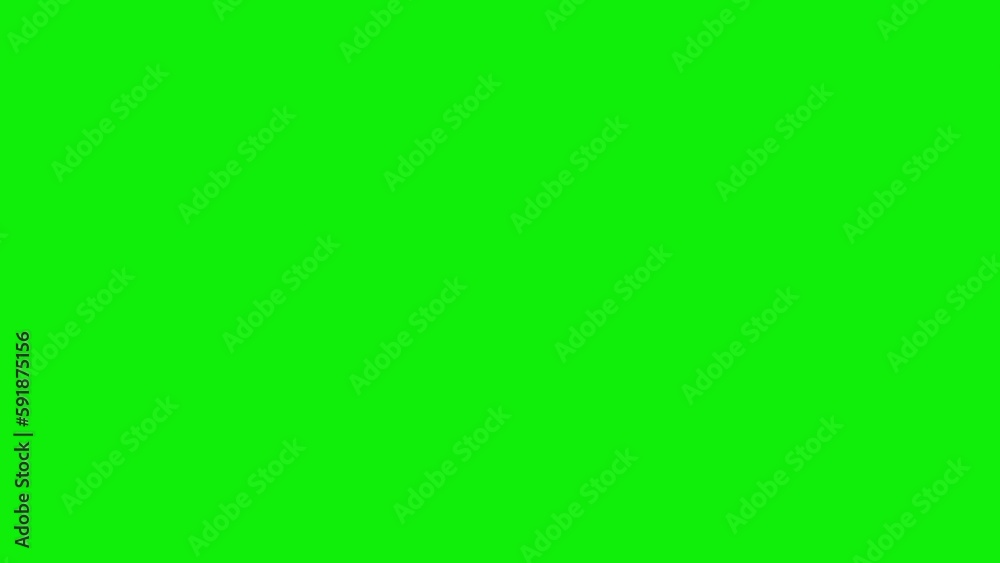 cartoon smoke recording blowing, with green screen, perfect for intro, outro, slide, opening, etc.