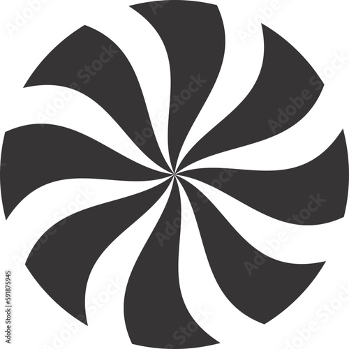 black and white flower