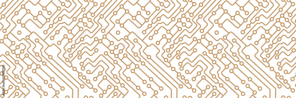 background of the printed circuit board. Template for the cover, banner and creative design. Scalable vector illustration