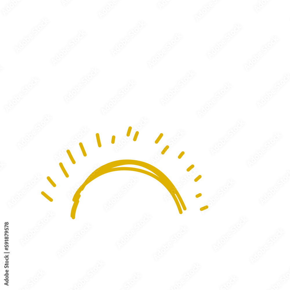 hand drawn sun doodle hand drawn sun doodle