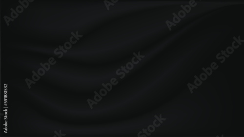 Abstract background silk cloth texture Smooth elegant black silk