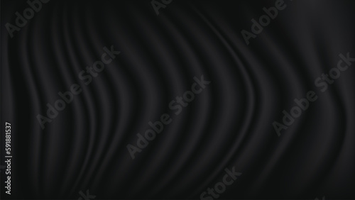 Abstract background silk cloth texture Smooth elegant black silk