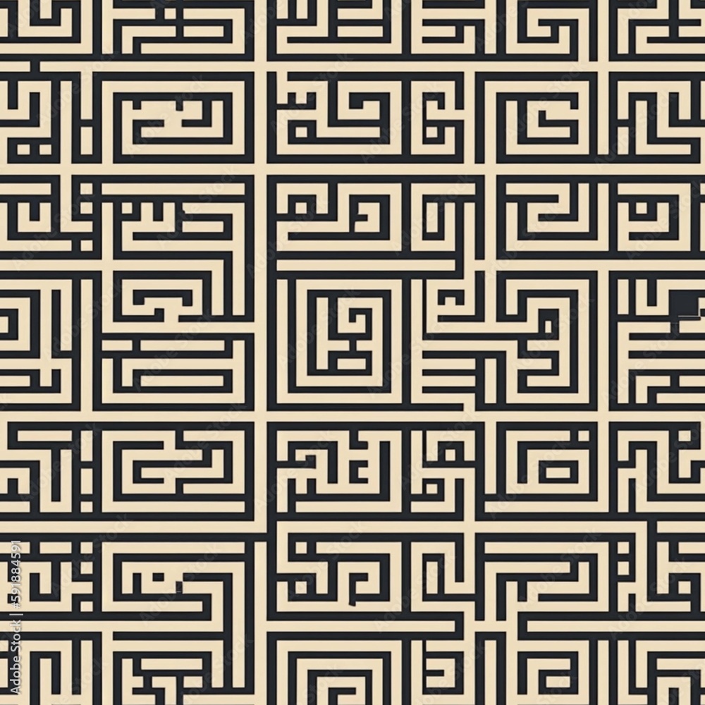 Greek meander art background texture design pattern, greek mythology, Generative AI Greek meander art background texture design pattern, greek mythology, Generative AI