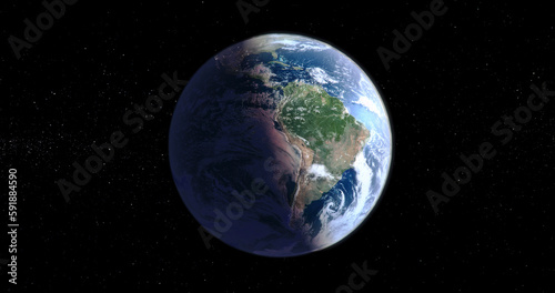 Beautiful illustration of Realistic Earth on a dark background