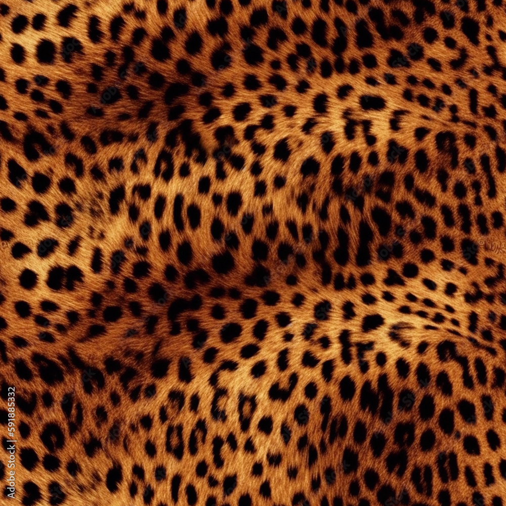 Realistic seamless leopard skin pattern, animal fur texture, perfect for fabric and decoration Realistic seamless leopard skin pattern, animal fur texture, perfect for fabric and decoration