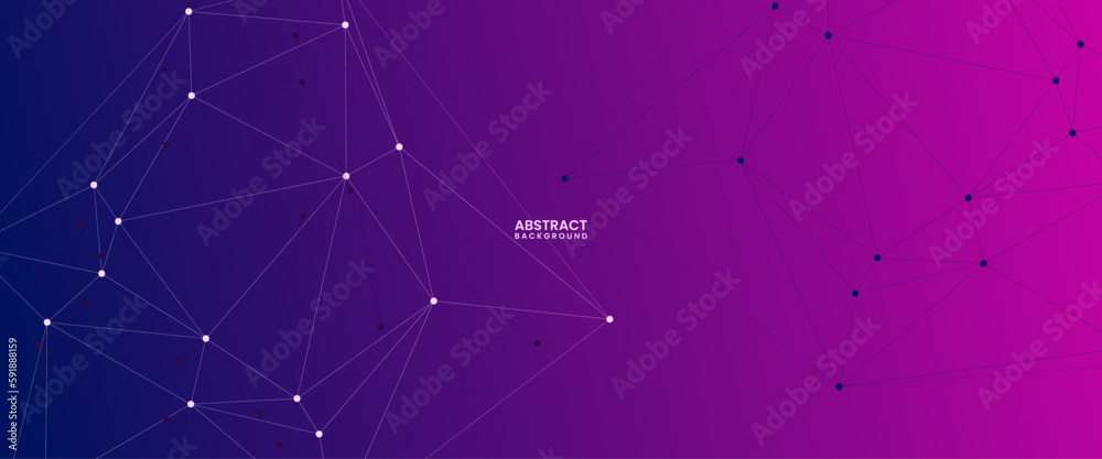 Fototapeta premium abstract colorful geometric background with triangle shape pattern and molecular