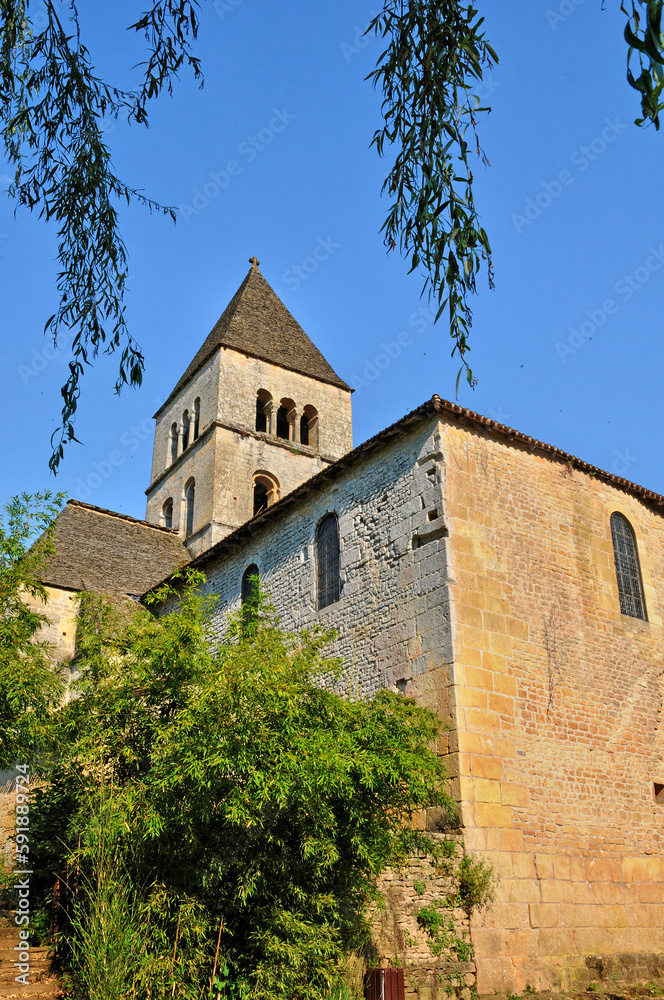 France, Saint Leon sur Vezere church in Perigord