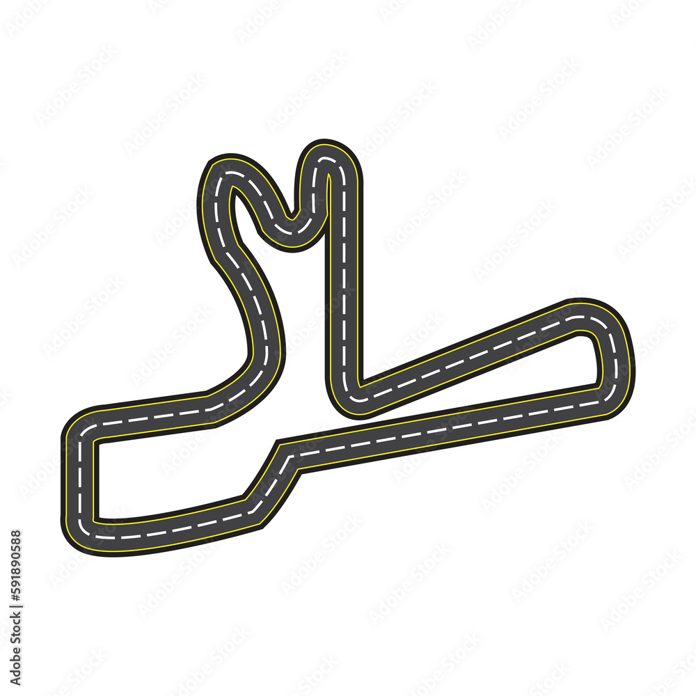 Free vector video game racing track map Free vector video game racing track map