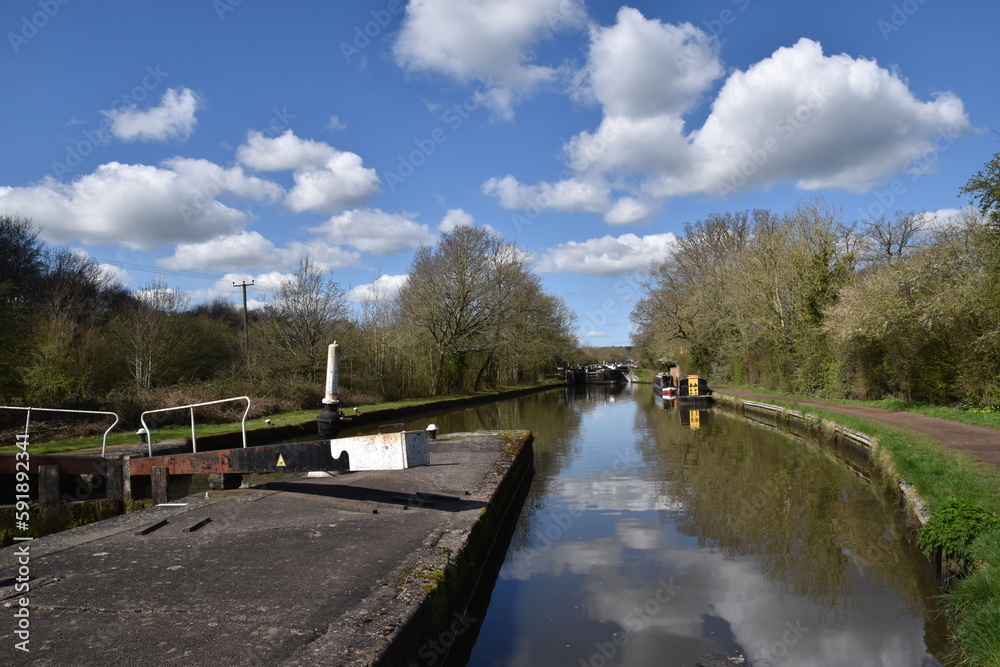 a walk along the canal locks at Hatton on a sunny day a walk along the canal locks at Hatton on a sunny day