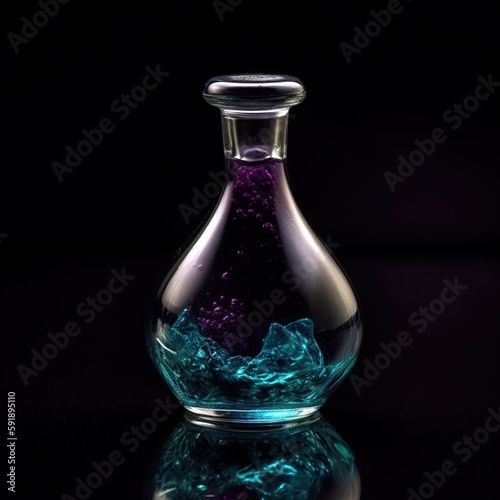 Magic potion in a mystical bottle