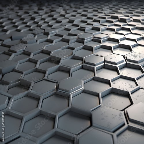 abstract 3d background hexagons black white grey wallpaper design