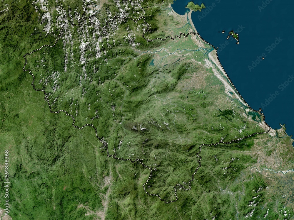 Quang Nam, Vietnam. High-res satellite. No legend Quang Nam, Vietnam. High-res satellite. No legend