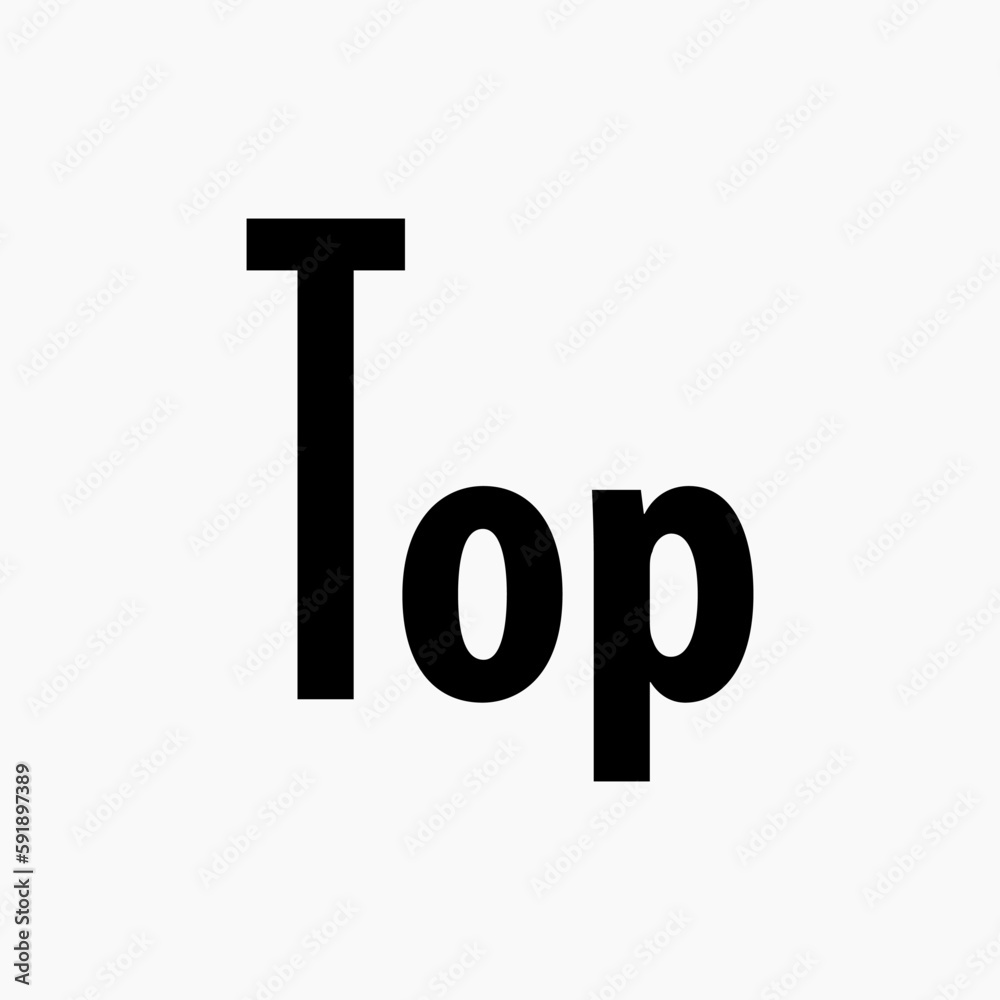 Top Typography Lettering Logo Vector Template Top Typography Lettering Logo Vector Template
