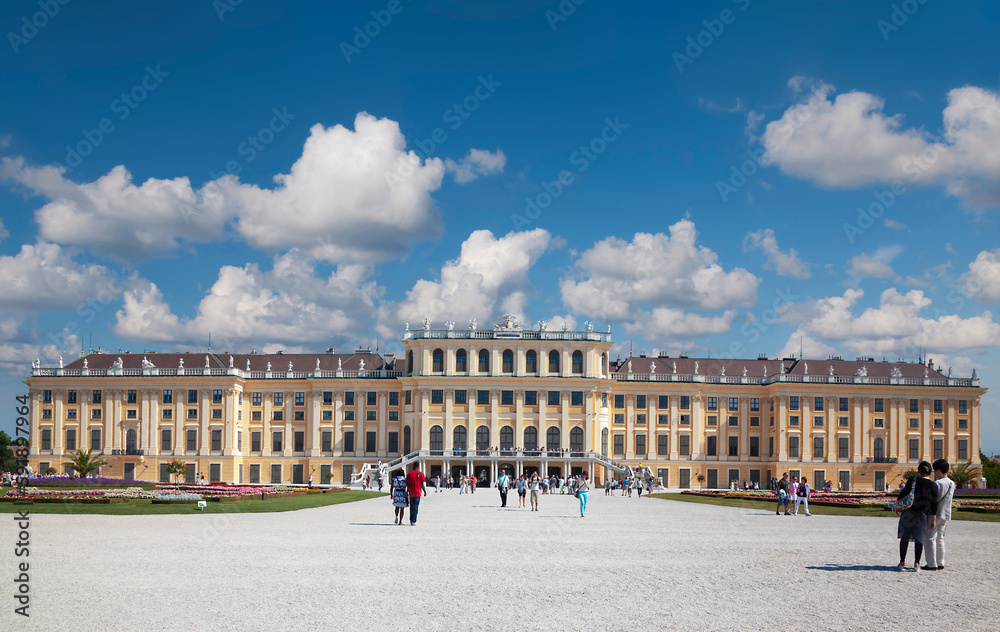 View of the Schonbrunn palace Palace. Vienna, Austria
