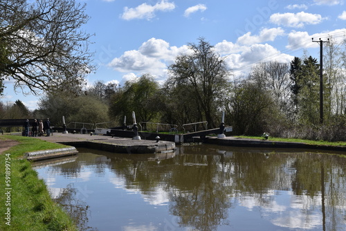 a walk along the canal locks at Hatton on a sunny day