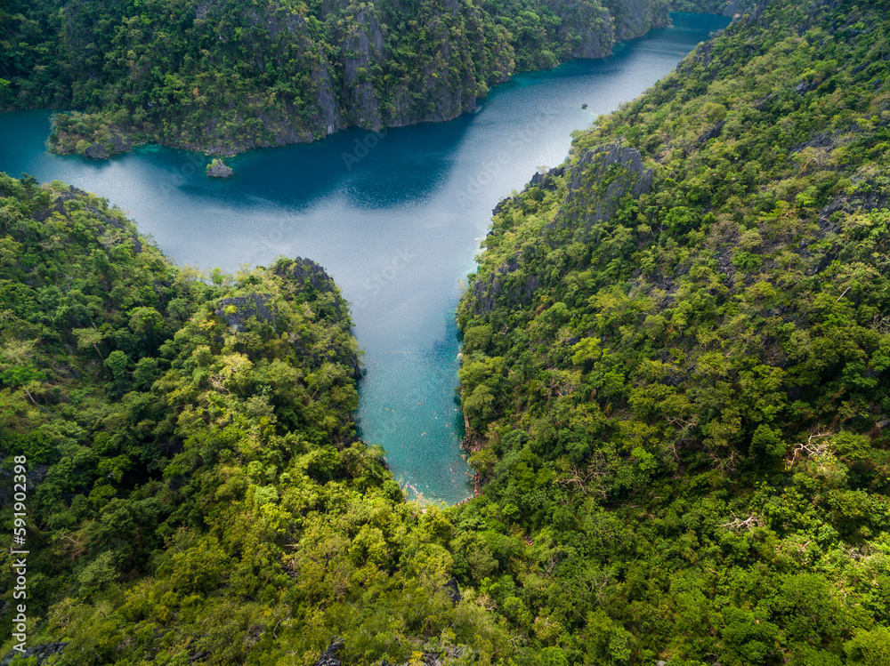 Kayangan Lake in Coron, Palawan, Philippines.