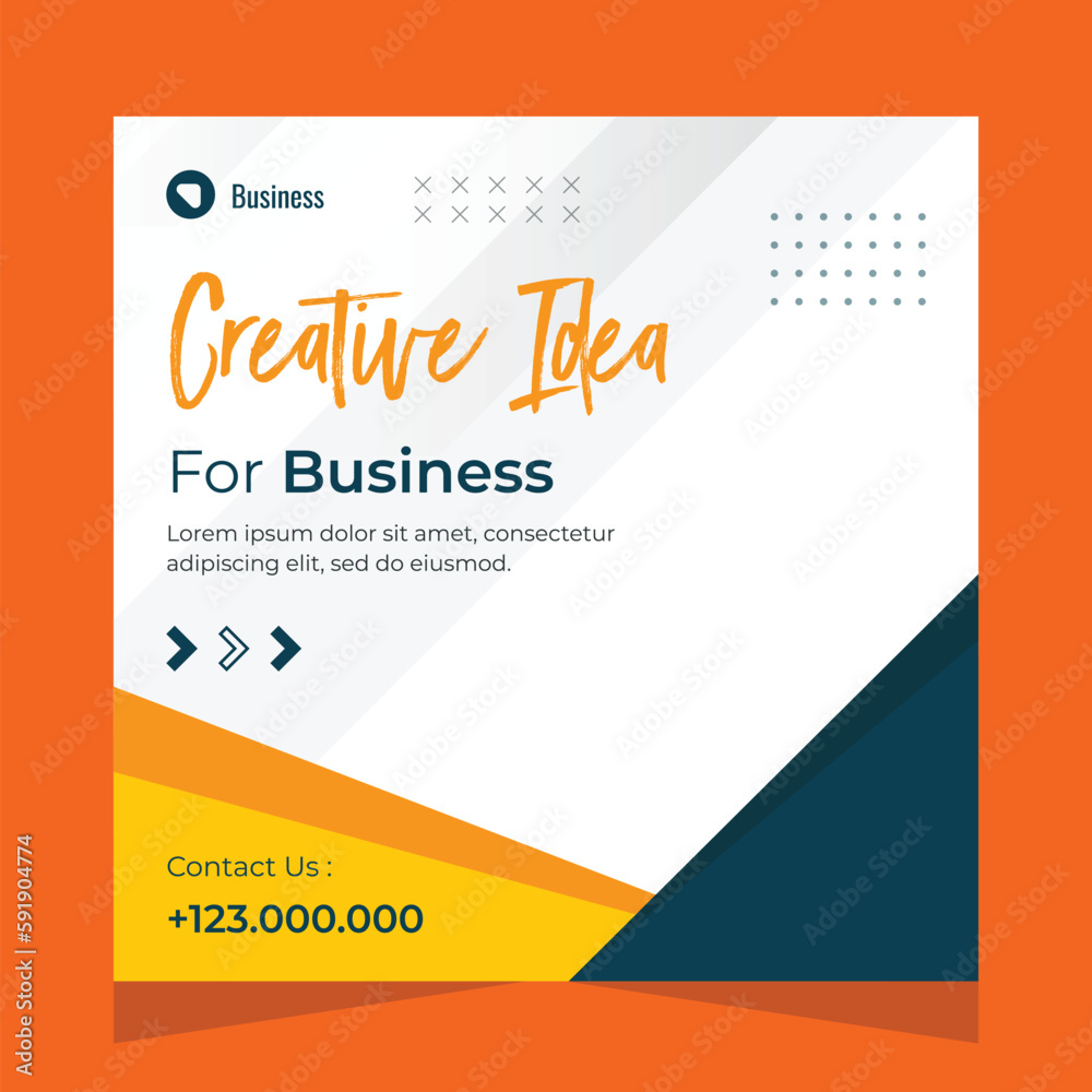 Business social media post template Business social media post template